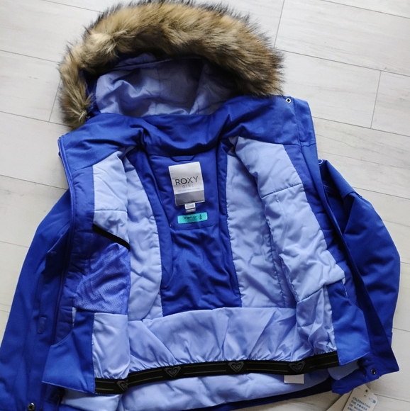ROXY NEW Meade Girl Technical DryFlight Snow Jacket - Picture 7 of 12